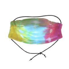 Safe and comfortable wearing our 100% cotton 5 layer Face Mask in CMYK tie dye. Soft wire upper, no rough edges.