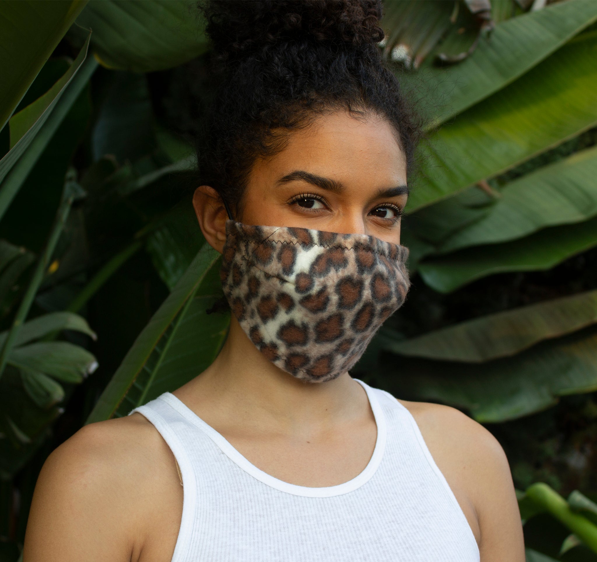 5 Layer Face Mask - Leopard Print